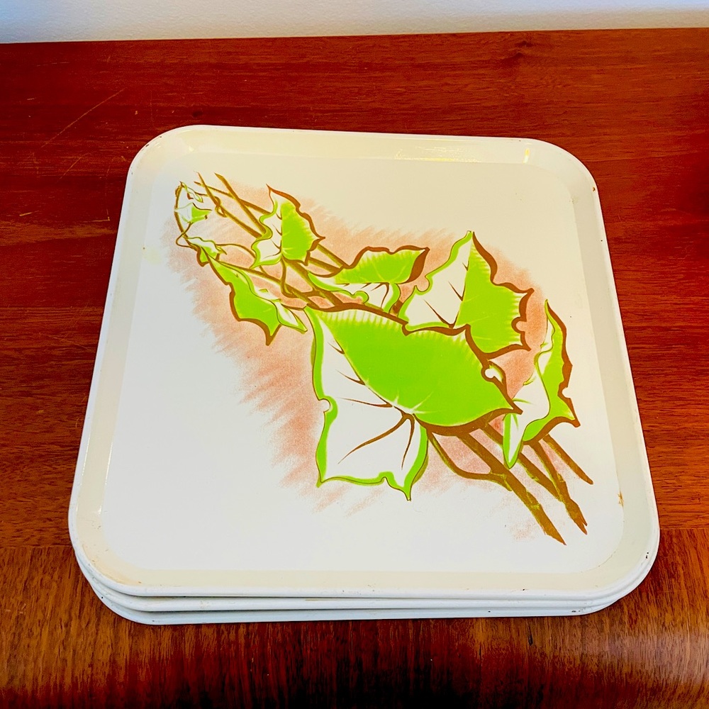 Vintage Metal Serving Trays